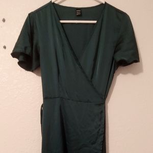 Green Wrap Dress